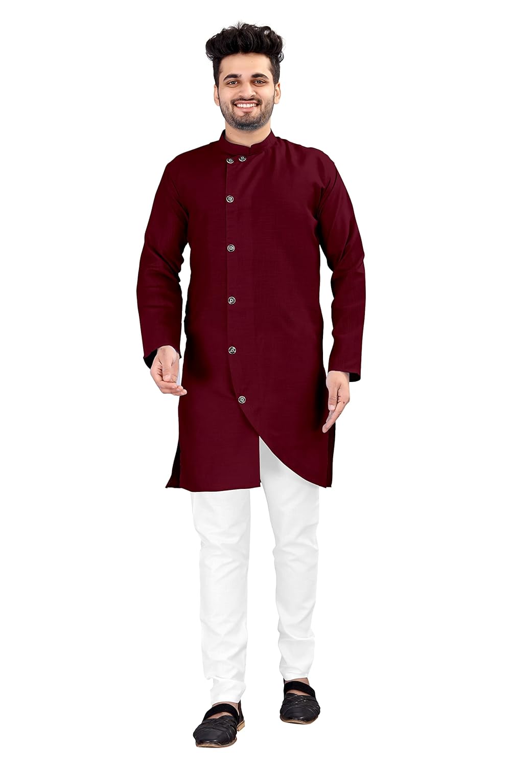 OS JEANS Kurta pyjama for Mens In cross patten