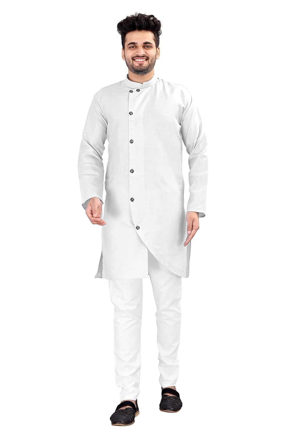 OS JEANS Kurta pyjama for Mens In cross patten