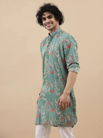 Leriya Fashion Men's Kurta | Rayon Printed Kurta