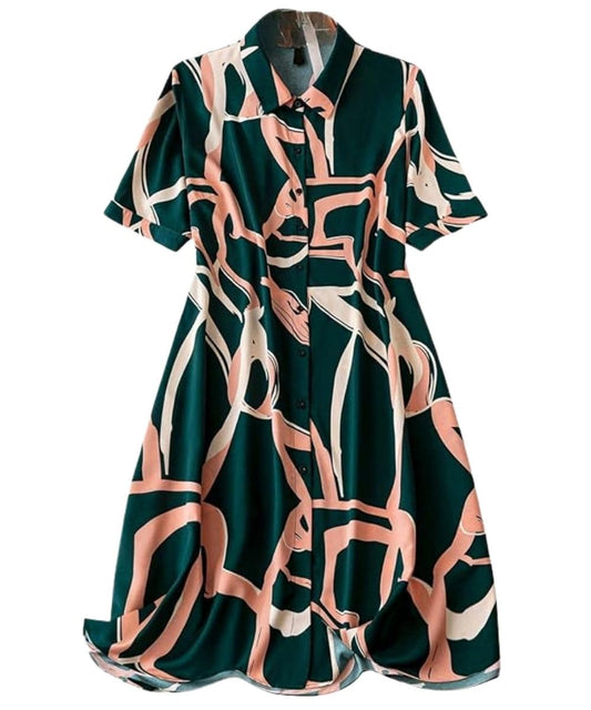 Leriya Fashion Women's A-Line Rayon Western Midi Party