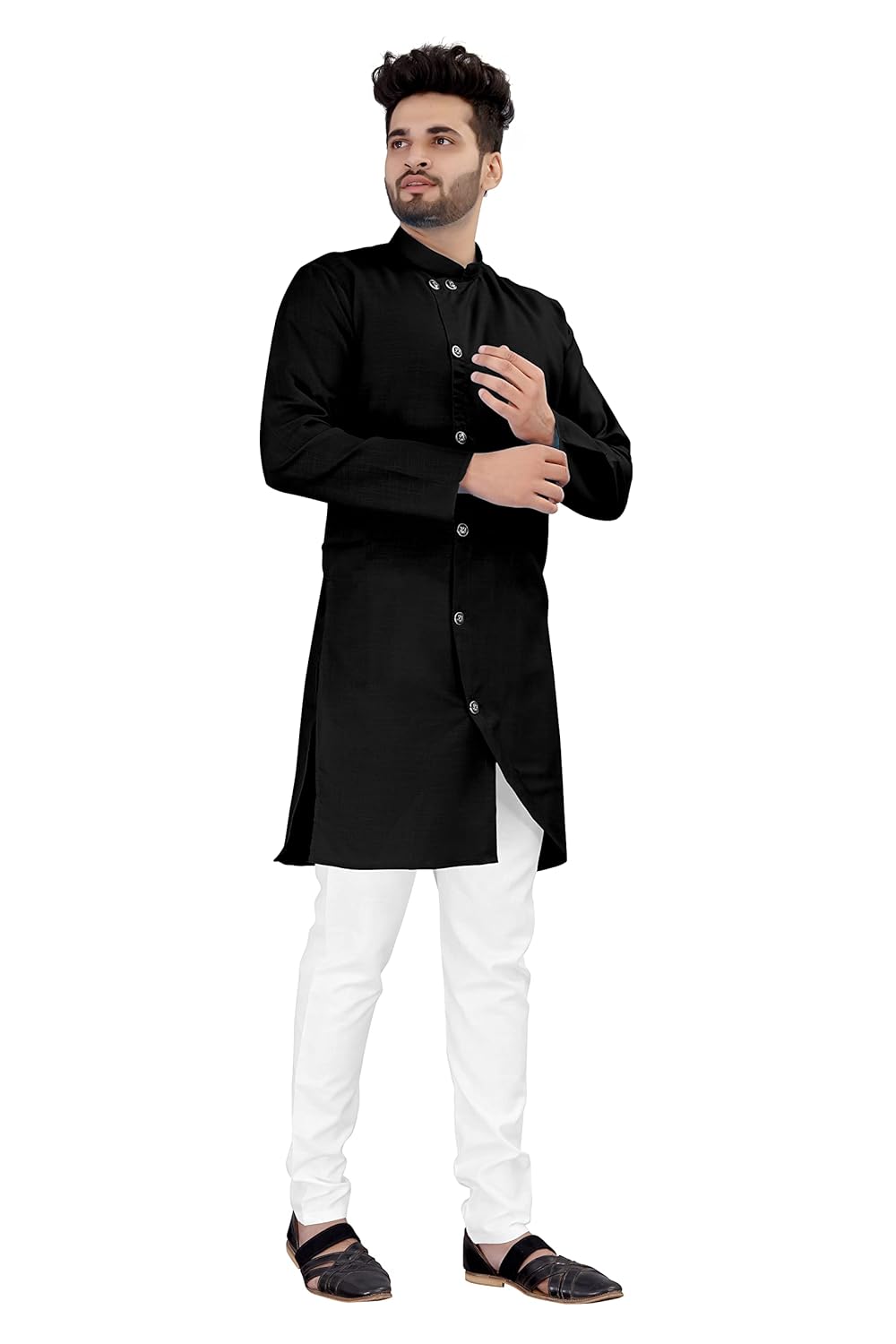 OS JEANS Kurta pyjama for Mens In cross patten