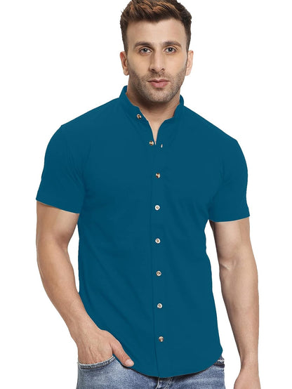AUSK Men's Regular Fit Half Sleeves Casual Shirt