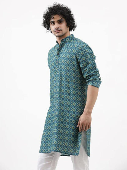 Leriya Fashion Men's Kurta | Rayon Printed Kurta