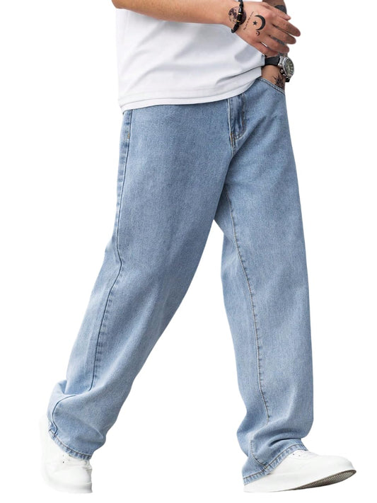Dockstreet Men Baggy Denim Jeans