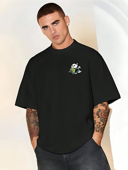 CrazyBee Cotton Back Printed PandaCool Half Sleeve