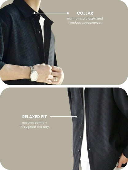 Leriya Fashion Men's Solid Regular Fit Shirt