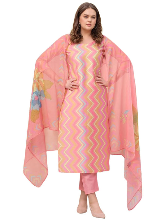 GoSriKi Women's Rayon Viscose Straight Printed