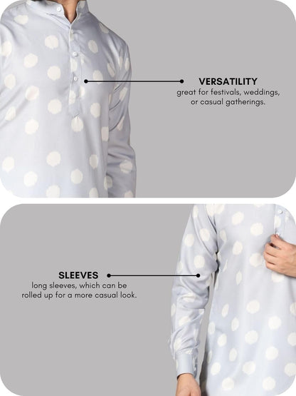 Leriya Fashion Men's Kurta | Rayon Printed Kurta