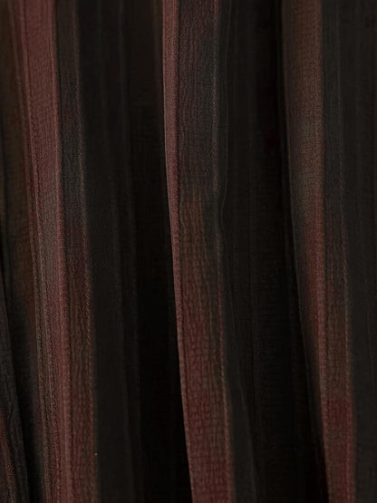 Shasmi Women's Brown Solid Color Woven Long Sleev