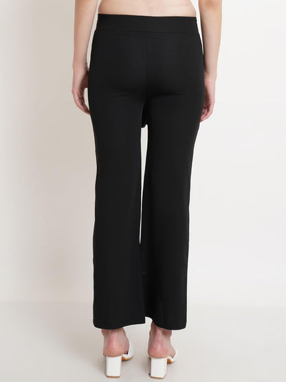 POPWINGS Casual Solid Regular Fit Solid Trouser