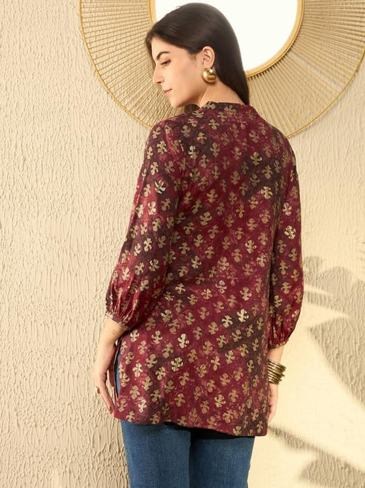 Vaamsi Women's Rayon Blend Regular Fit Top