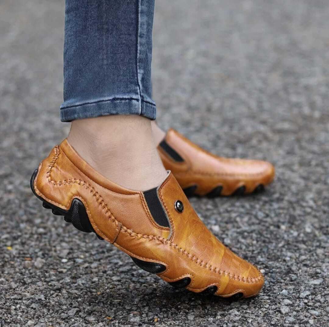 HATTOUN Synthetic Leather Comfortable Loafers for Men - alphahostel.in