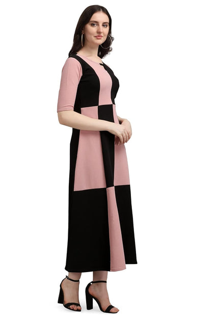 PURVAJA Women's Corduroy Empire Waist Maxi Casual