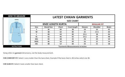 CHIKAN Men's Cotton Regular Striped Knee Lenght