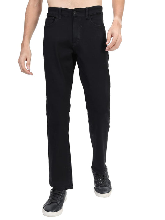 KETCH Men's Straight Fit Mid Rise Jeans (Stretchable)