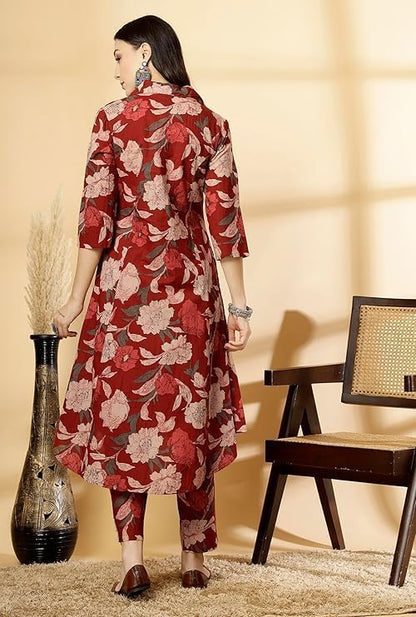 Rayon Printed Set for Women NewDesign Straight Kurta