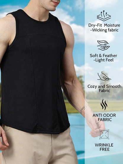 CHKOKKO Tank Tops Sleeveless T-Shirt for Men Dry Fit