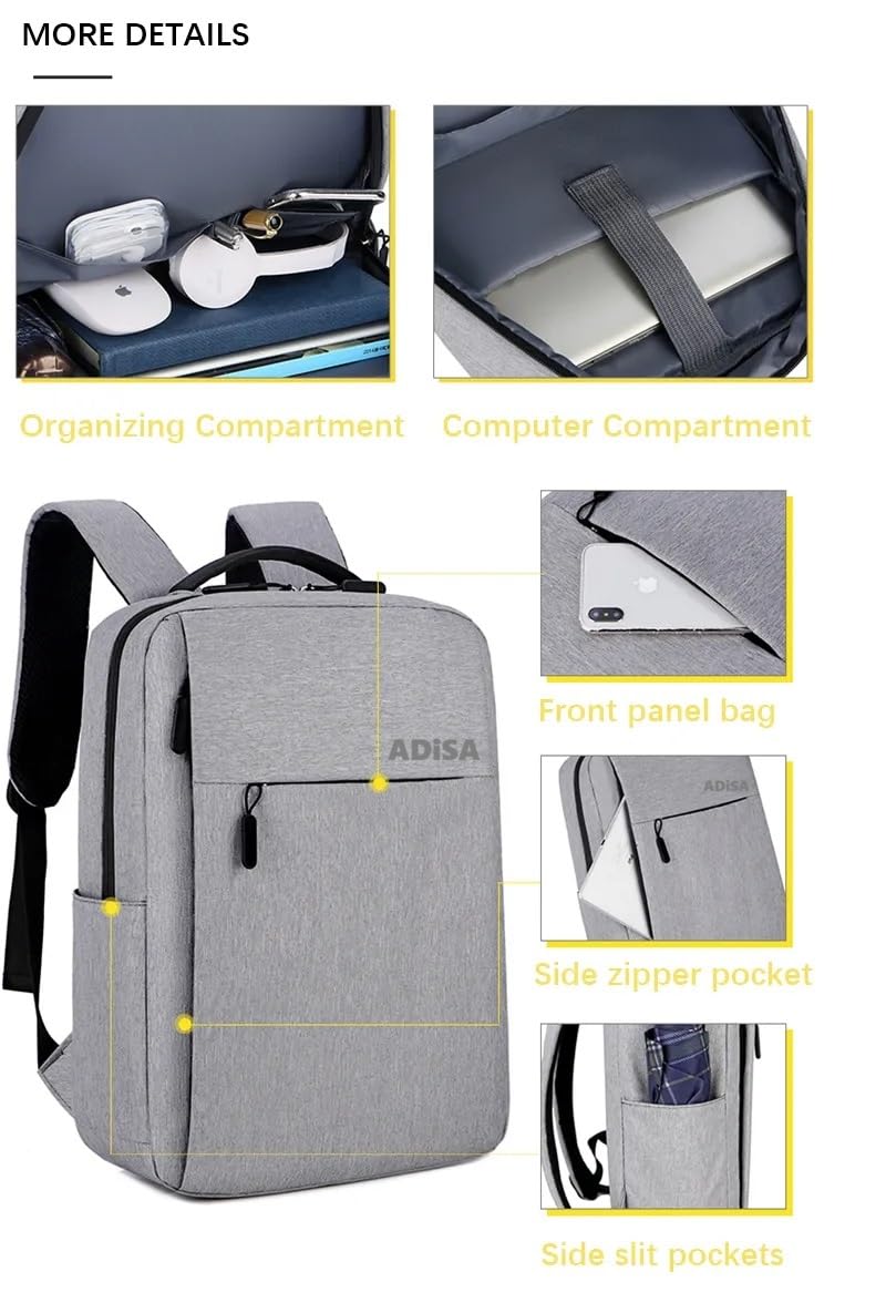 ADISA Large laptop backpack office bag college - alphahostel.in