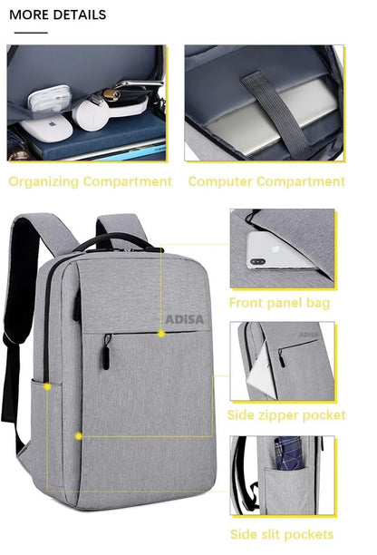 ADISA Large laptop backpack office bag college - alphahostel.in
