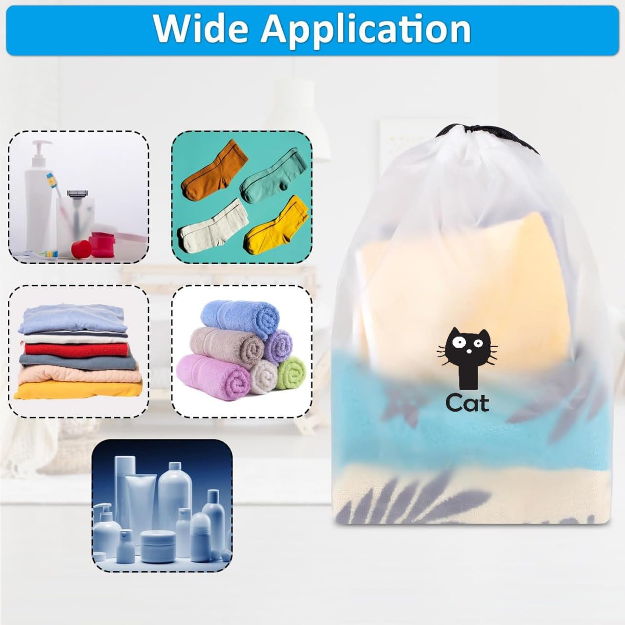Pristu Pack of 20 Pcs Shoe Bag Cover for Shoe Storage