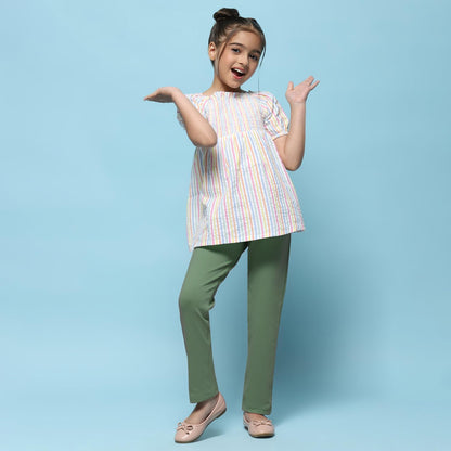 BIBA Girl's Regular Casual Pants