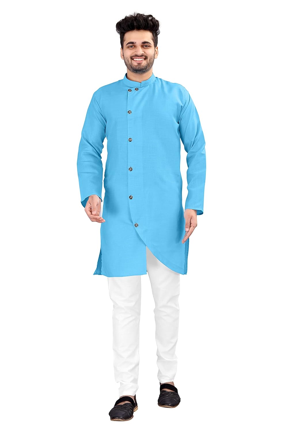 OS JEANS Kurta pyjama for Mens In cross patten