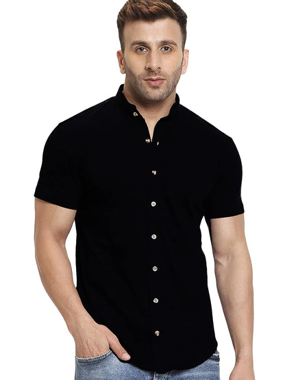 AUSK Men's Regular Fit Half Sleeves Casual Shirt