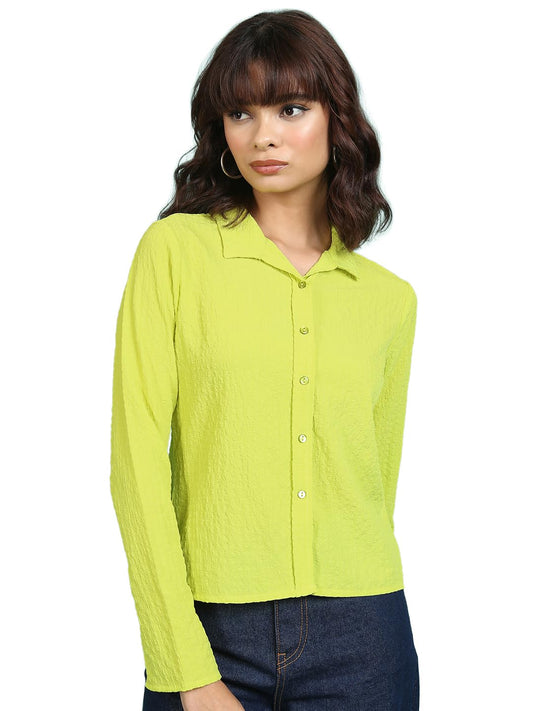 Tokyo Talkies Women's Classic Regular Fit Self Design