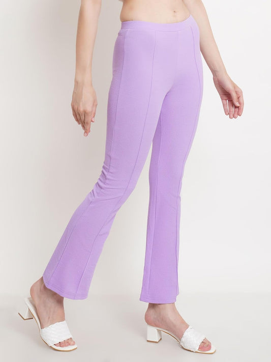 POPWINGS Casual Solid Regular Fit Solid Trouser
