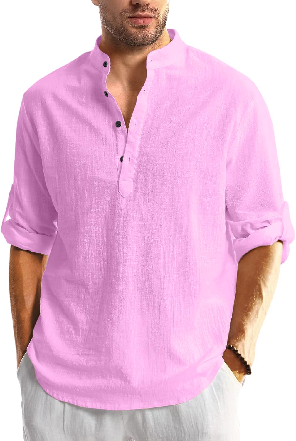 Men Solid Cotton Blend Straight Kurta Shirt Pack of 2