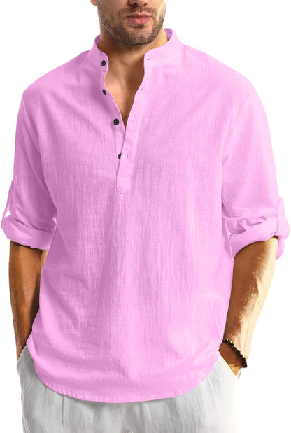 Men Solid Cotton Blend Straight Kurta Shirt Pack of 2