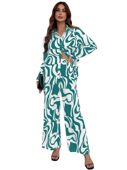 GRECIILOOKS Stylish Co-ord Set for Women – Trendy Summer Travel Outfit | Lightweight 2 Piece for Holiday Look & Puja | Hangouts | Picnic | Vacation Wear | Ethnic | Full Sleeve Women Dress