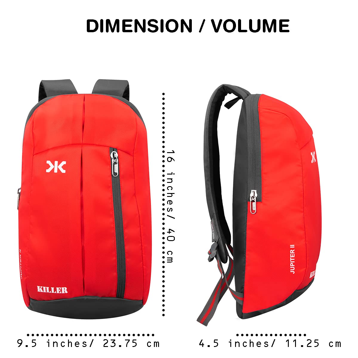 KILLER Jupiter Small Outdoor Mini Backpack 12L - alphahostel.in