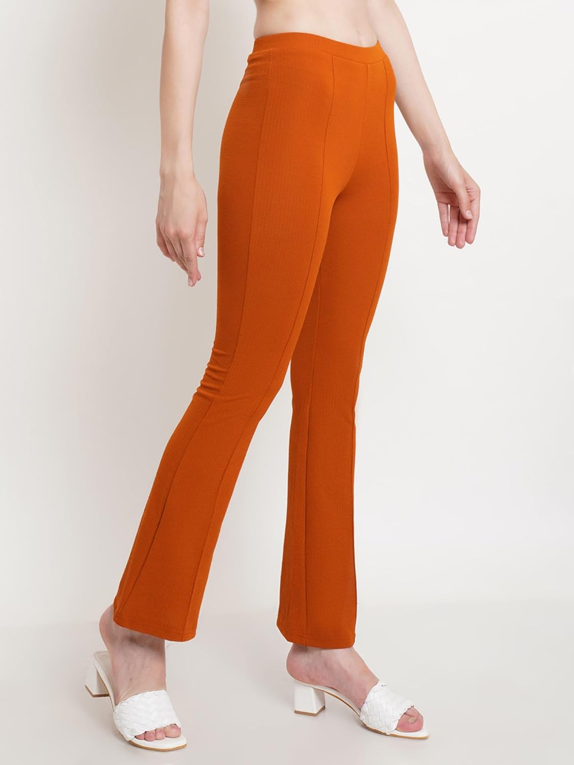 POPWINGS Casual Solid Regular Fit Solid Trouser