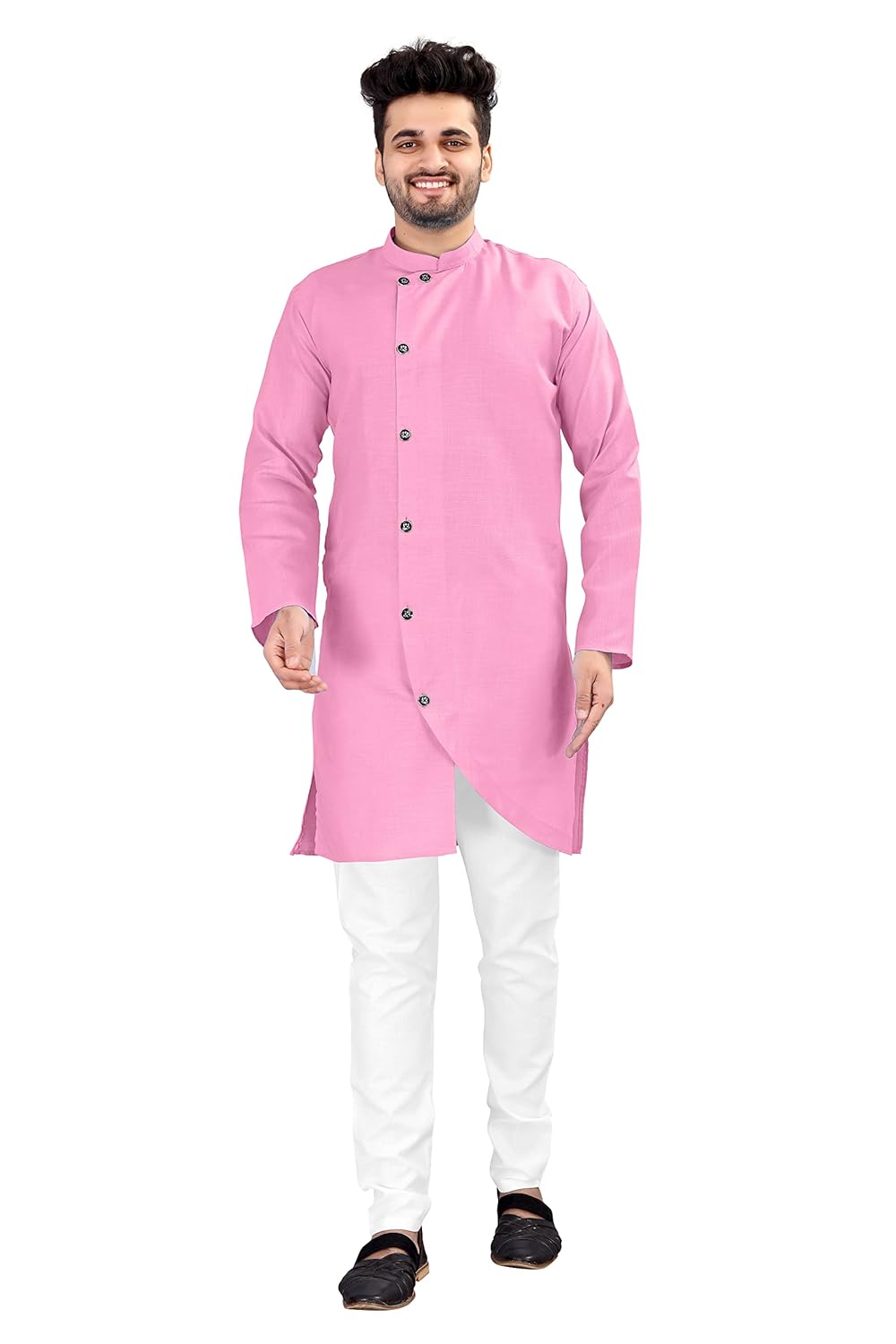 OS JEANS Kurta pyjama for Mens In cross patten