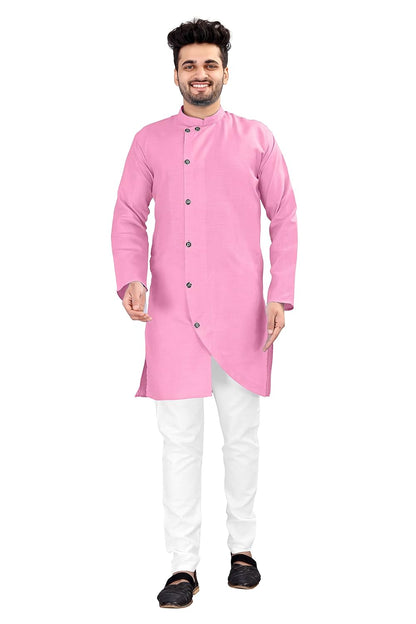 OS JEANS Kurta pyjama for Mens In cross patten
