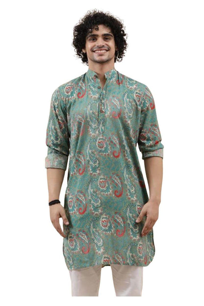 Leriya Fashion Men's Kurta | Rayon Printed Kurta