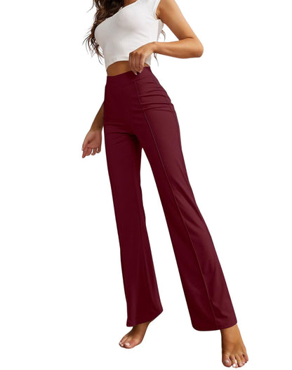 SWADESI STUFF Women's High-Waisted Pant Bell Bottom