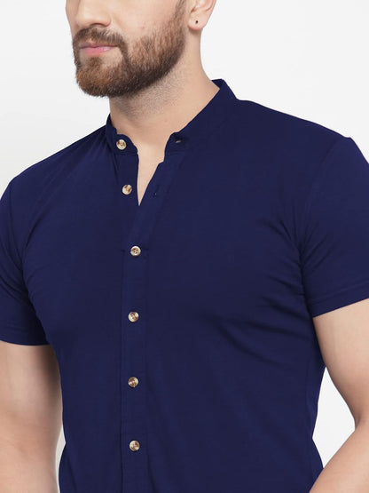 AUSK Men's Regular Fit Half Sleeves Casual Shirt