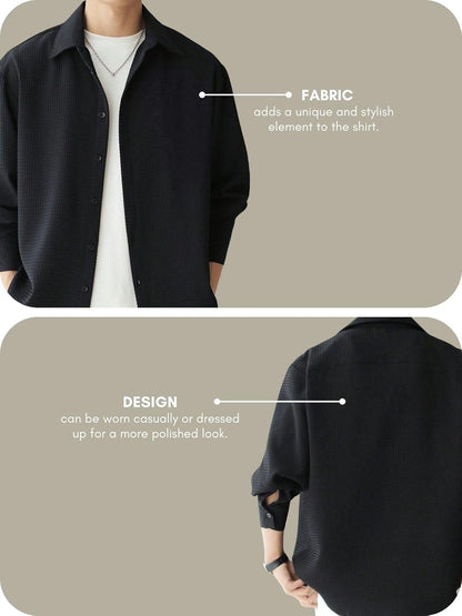 Leriya Fashion Men's Solid Regular Fit Shirt