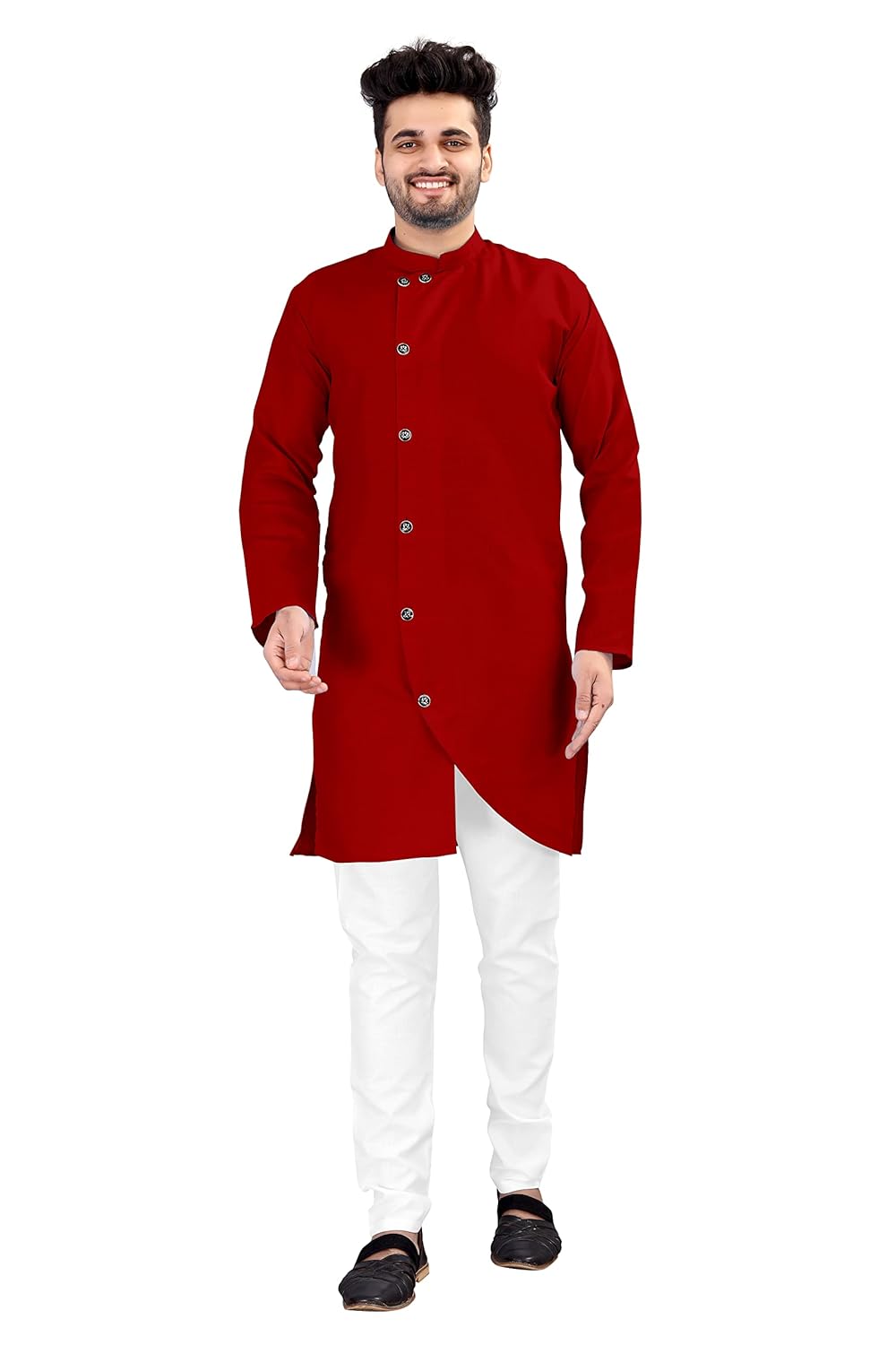 OS JEANS Kurta pyjama for Mens In cross patten