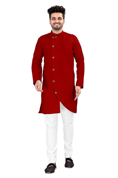 OS JEANS Kurta pyjama for Mens In cross patten