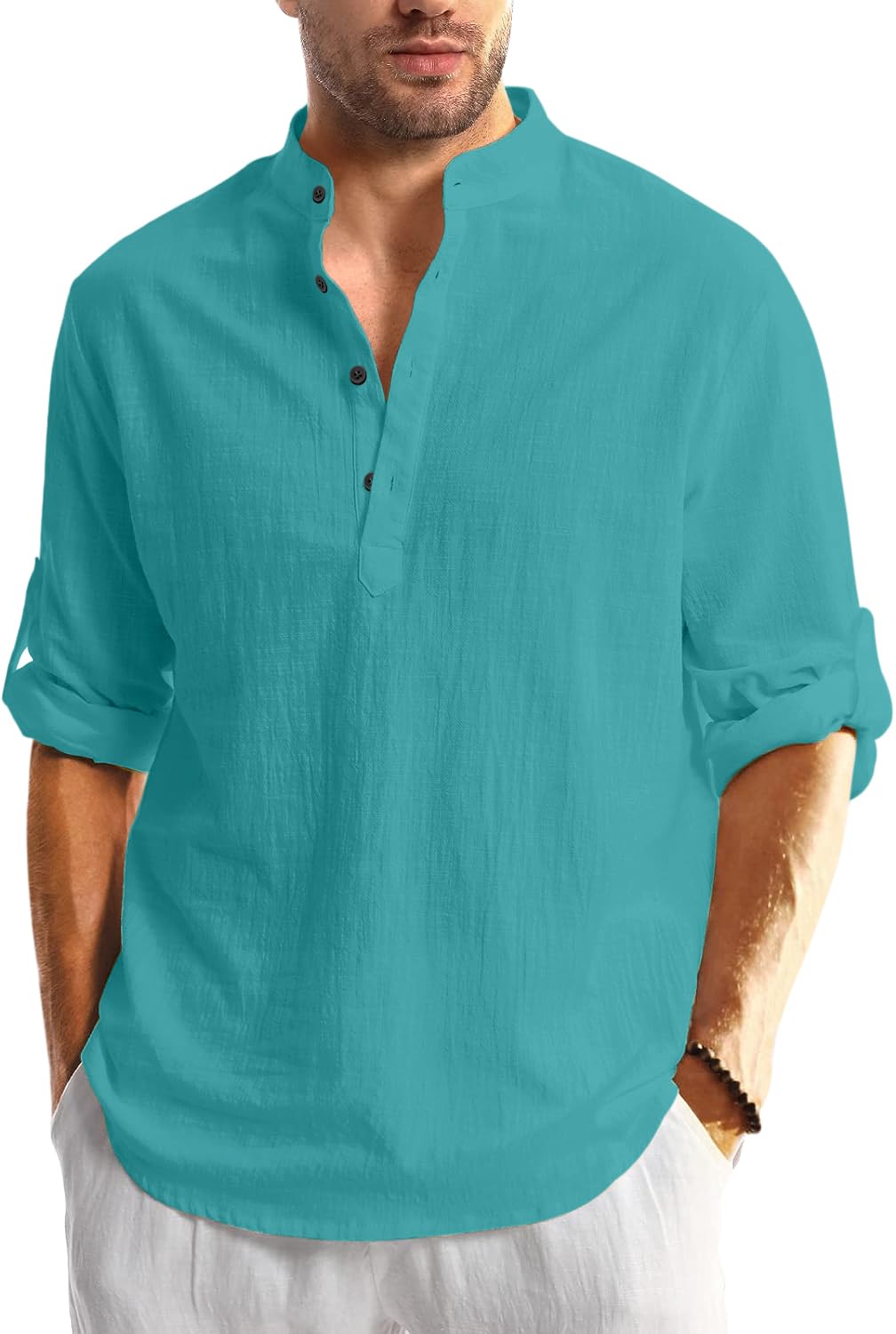 Men Solid Cotton Blend Straight Kurta Shirt Pack of 2