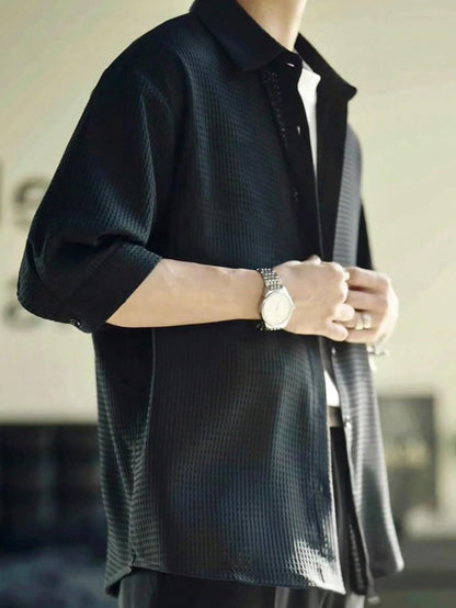 Leriya Fashion Men's Solid Regular Fit Shirt