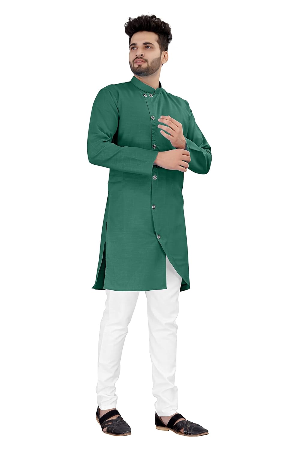 OS JEANS Kurta pyjama for Mens In cross patten