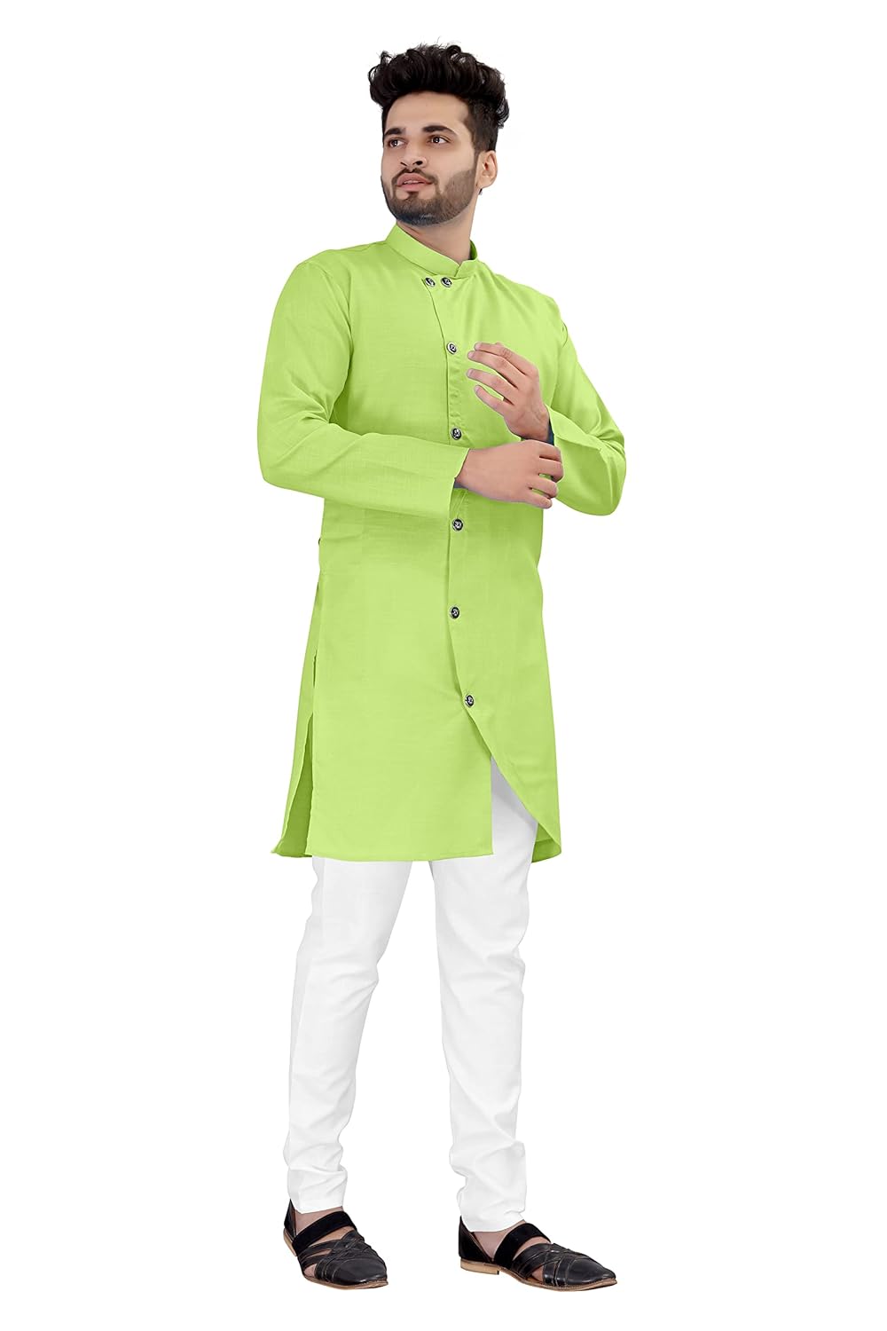 OS JEANS Kurta pyjama for Mens In cross patten