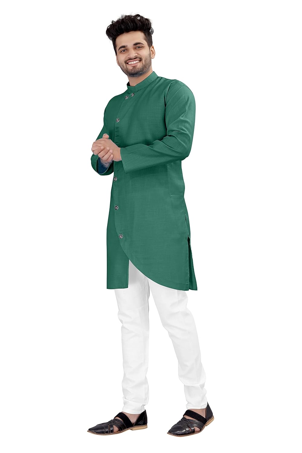 OS JEANS Kurta pyjama for Mens In cross patten