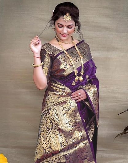 Sugathari Women's Banarasi Saree Pure Kanjivaram Silk Saree