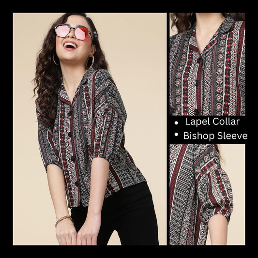 TURRITOPSIS Women's Printed Half Sleeve Oversized