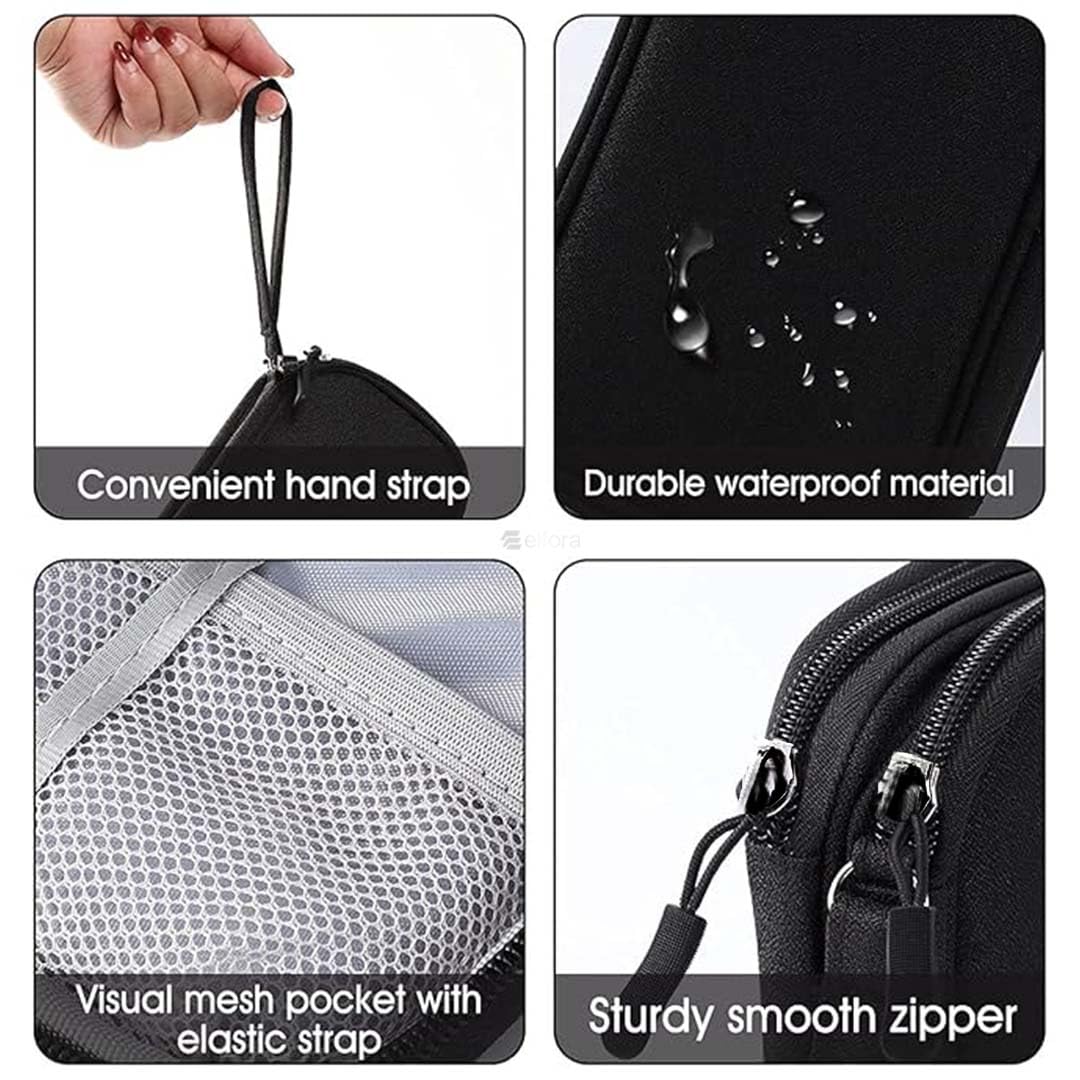 Elfora Cable Organizer Pouch | Travel Organiser Bag